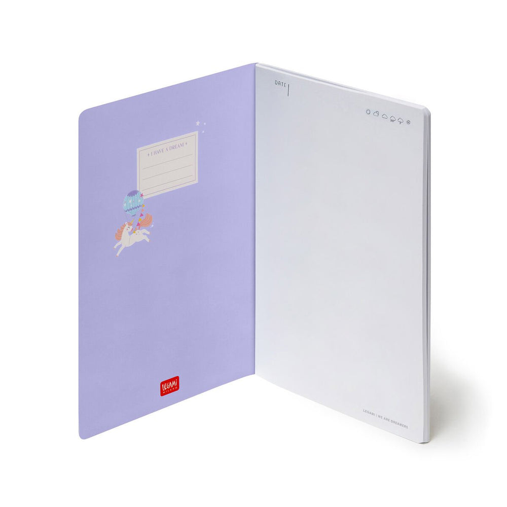 Cuaderno de Hojas Blancas - Medium - Hoja A5 - Unicorn
