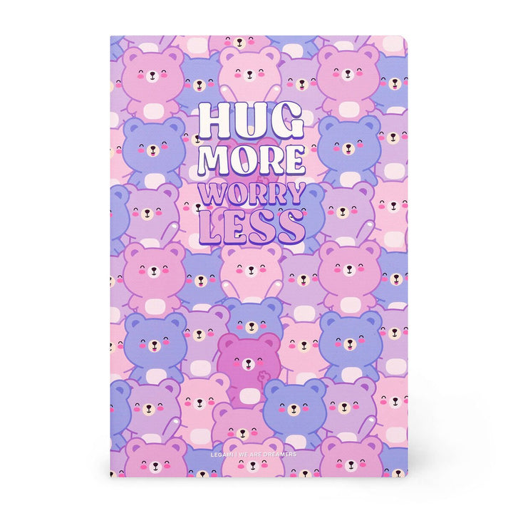 Cuaderno a Rayas A5 con Portada Rígida Ilustrada - Teddy Bear