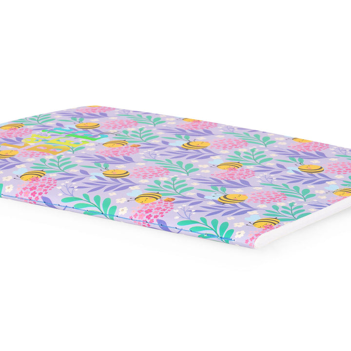 Cuaderno de Hojas Blancas A5 con Portada Rígida Ilustrada - Bee