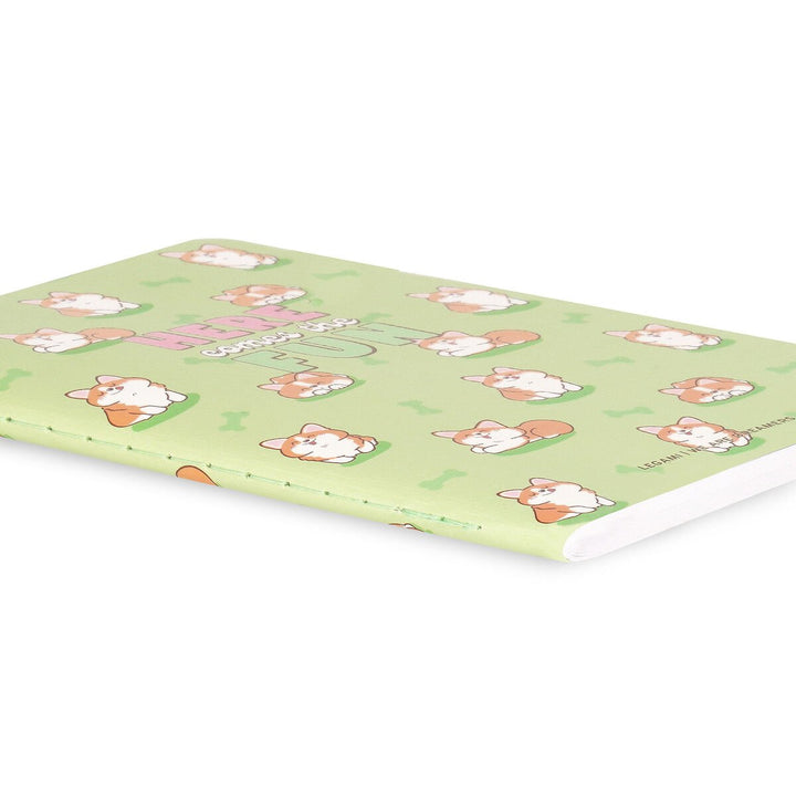 Cuaderno a Rayas A6 con Portada Rígida Ilustrada - Corgi