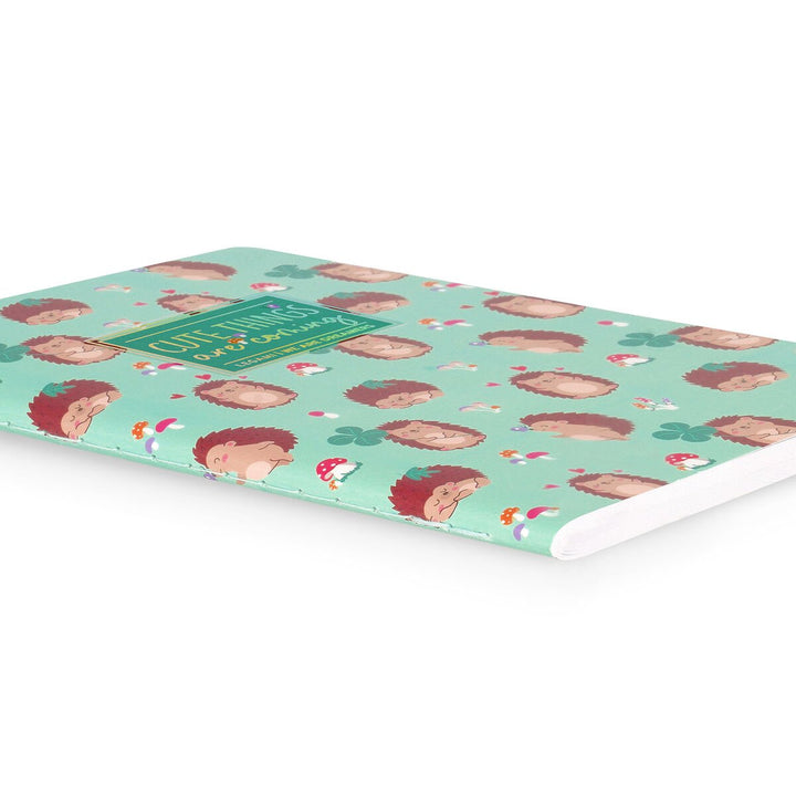 Cuaderno a Rayas A6 con Portada Rígida Ilustrada - Hedgehog