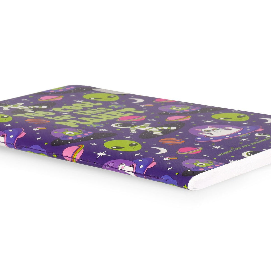 Cuaderno a Rayas A6 con Portada Rígida Ilustrada - Space