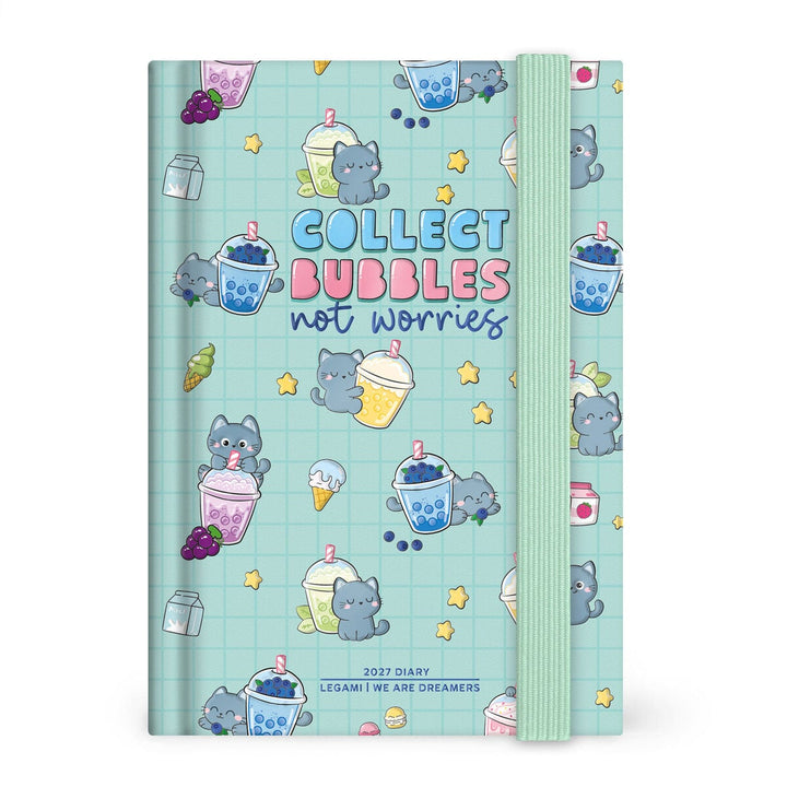Agenda Diaria Fotográfica de 12 Meses Small 2027 - Kitty Bubble Tea