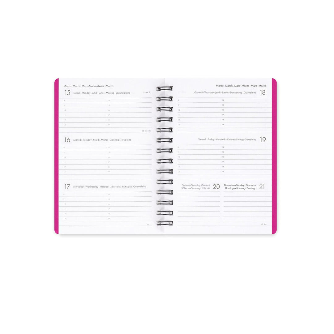 Agenda Semanal de 12 Meses Small Con Espiral 2027 - Flowers