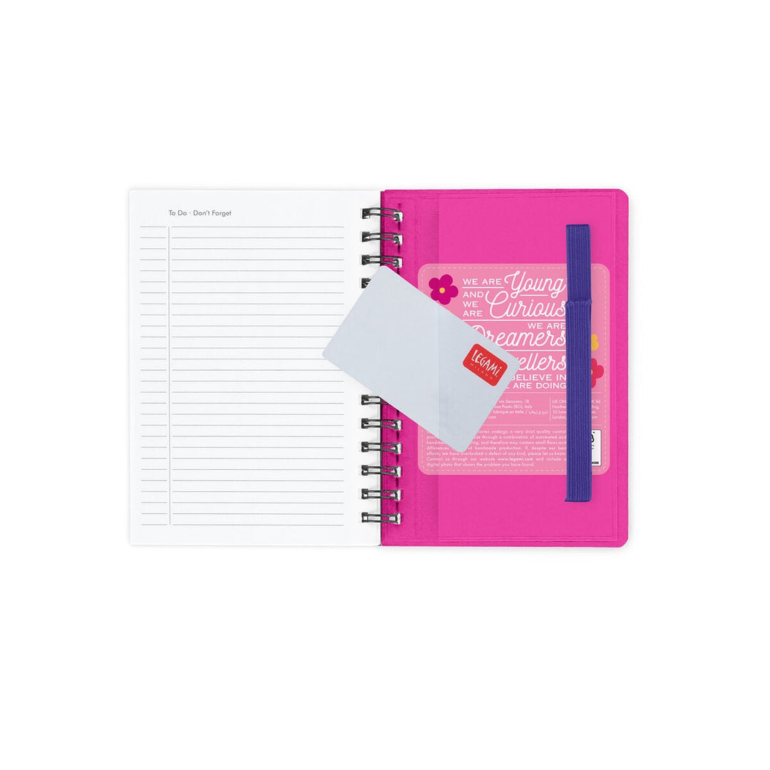 Agenda Semanal de 12 Meses Small Con Espiral 2027 - Flowers