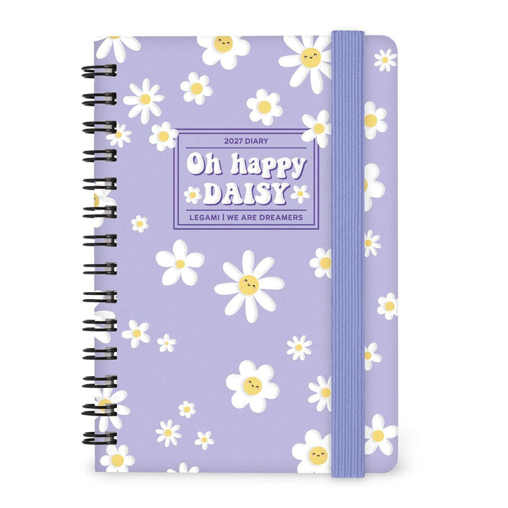 Agenda Semanal de 12 Meses Small Con Espiral 2027 - Daisy
