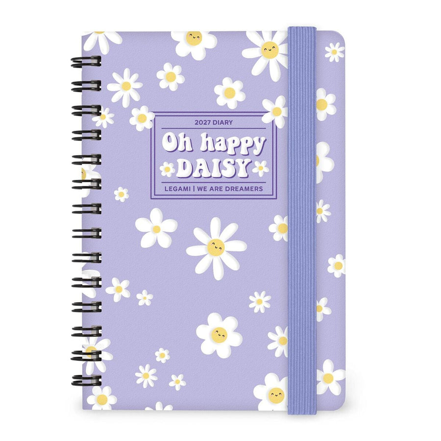 Agenda Semanal de 12 Meses Small Con Espiral 2027 - Daisy