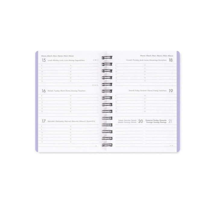 Agenda Semanal de 12 Meses Small Con Espiral 2027 - Daisy
