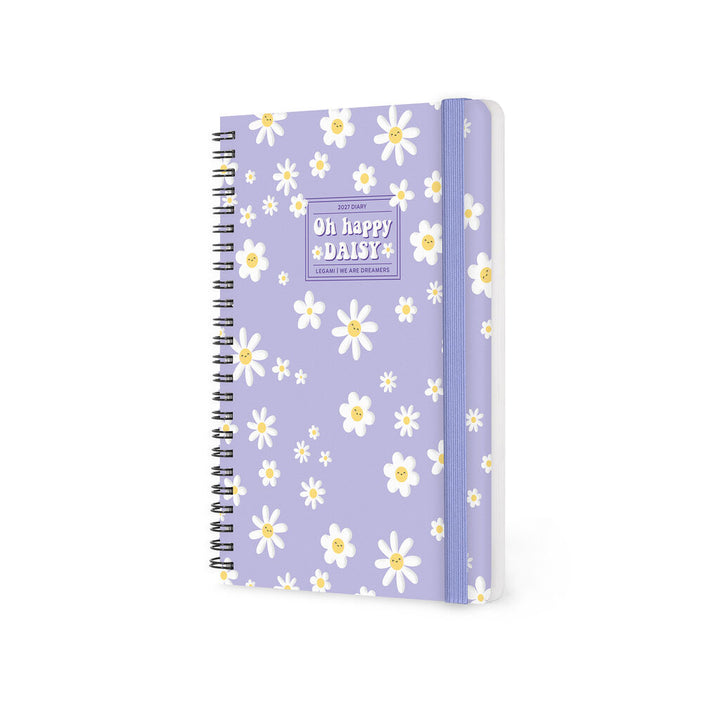 Agenda Semanal de 12 Meses Large con Espiral 2027 - Daisy
