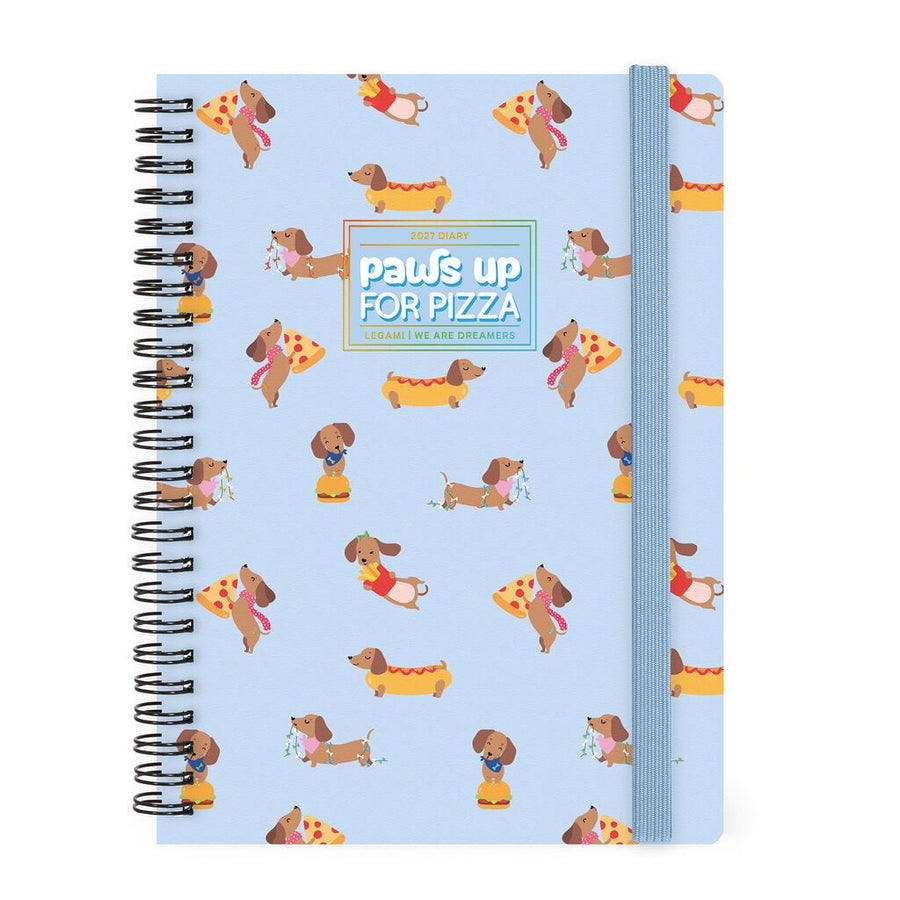 Agenda Semanal de 12 Meses Large con Espiral 2027 - Dachshund
