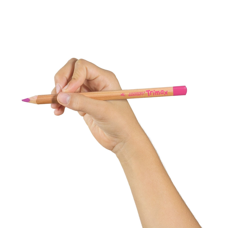 Estuche 12 lápices Alpino Trimax, colores surtidos