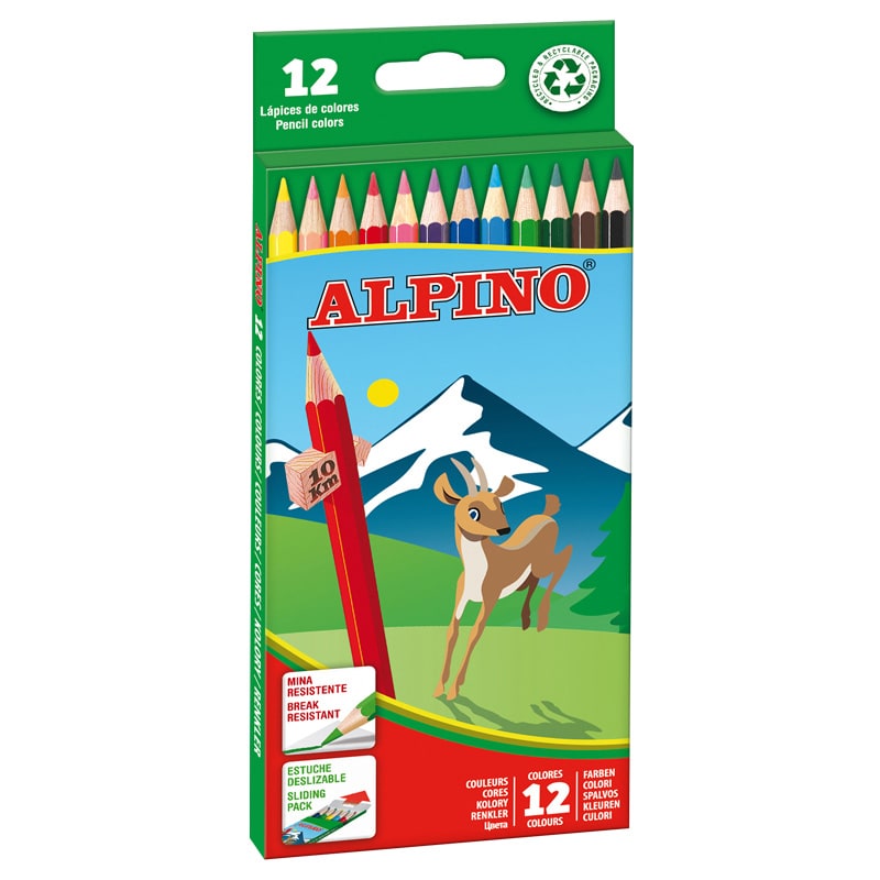 Estuche 12 lápices Alpino
