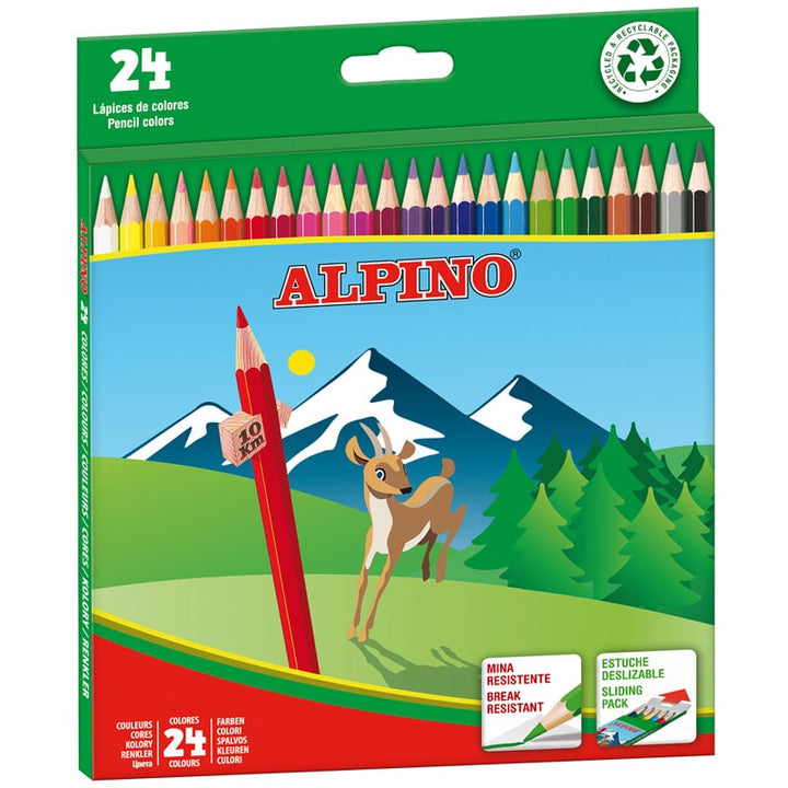 Estuche 24 lápices Alpino