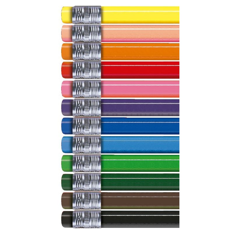 Estuche 12 lápices colores, borrable