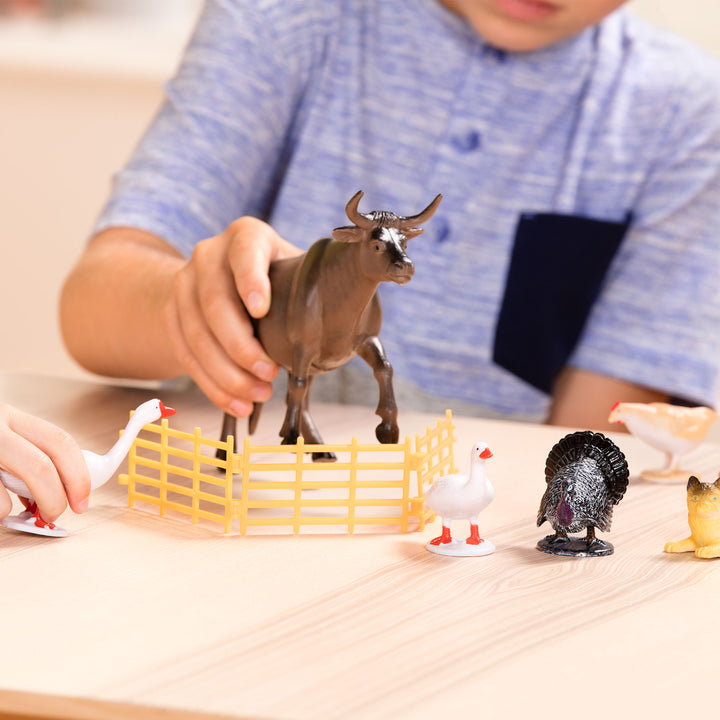 Terra Cubo marrón claro Animales de granja 60