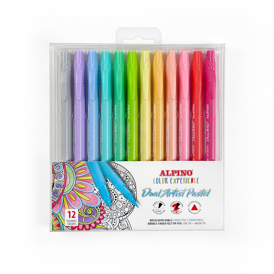 12 rotuladores Dual Artist Pastel Color Experience