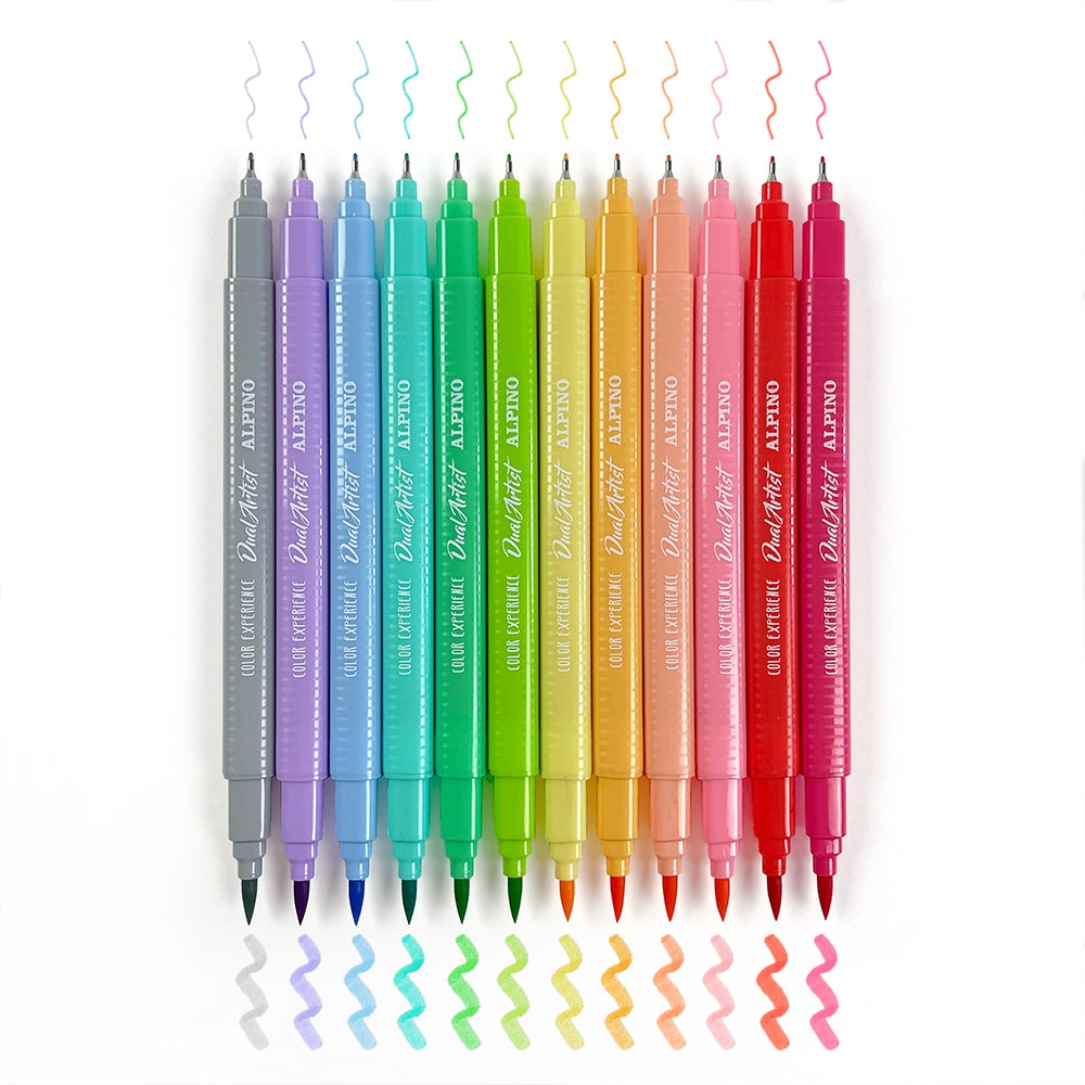 12 rotuladores Dual Artist Pastel Color Experience