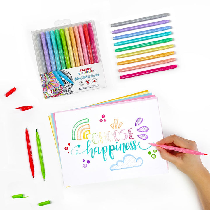 12 rotuladores Dual Artist Pastel Color Experience