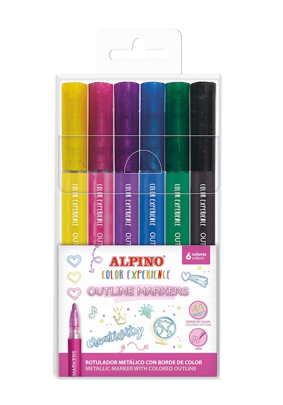 6 rotuladores outline marker Color Experience
