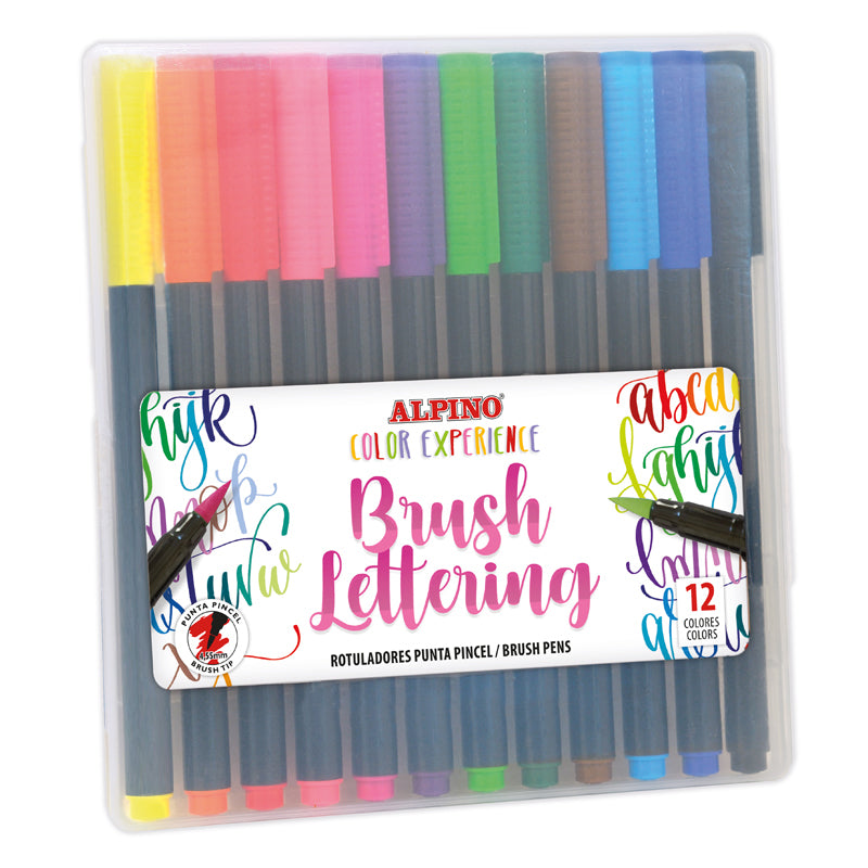 12 rotuladores Brush Lettering Color Experience