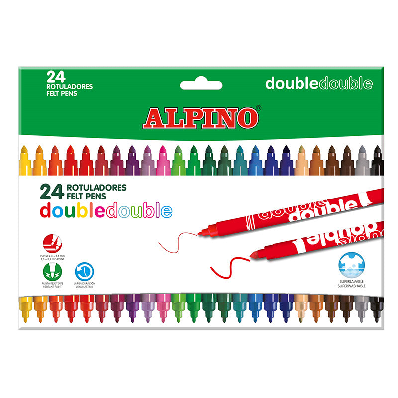 24 rotulador double double-alpino