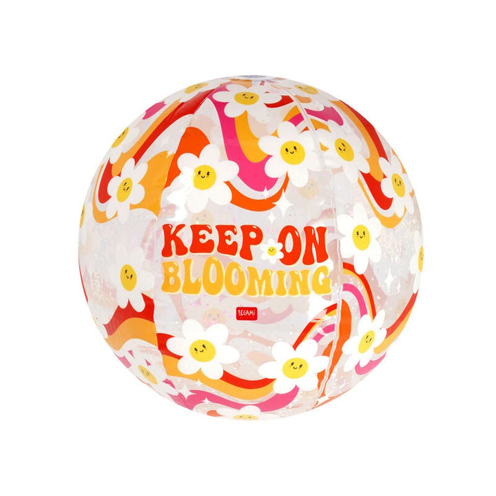 Pelota de Playa Inflable - Glitter Beach Ball - Daisy