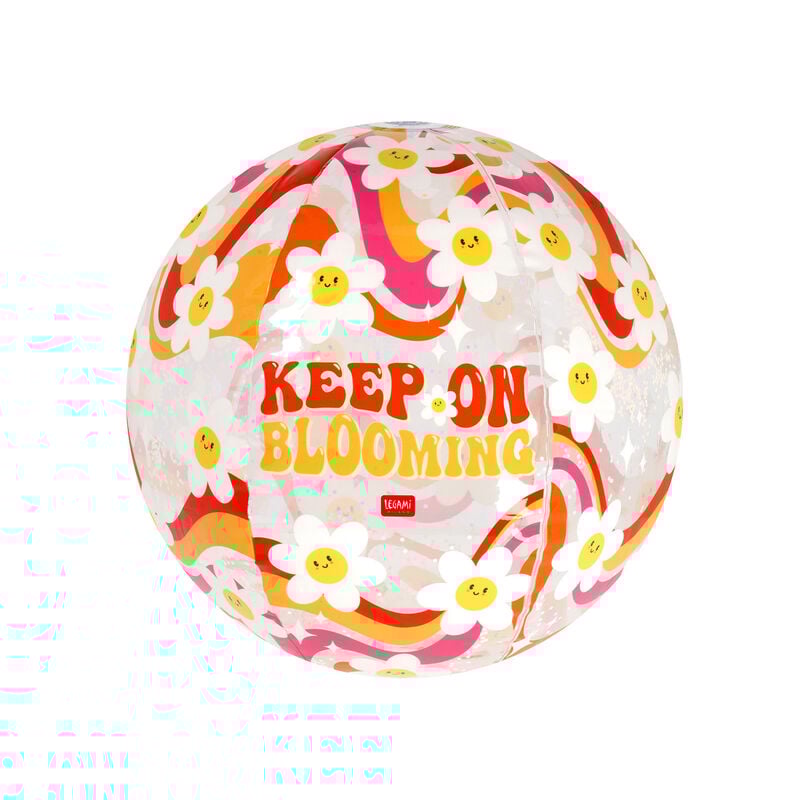 Pelota de Playa Inflable - Glitter Beach Ball - Daisy
