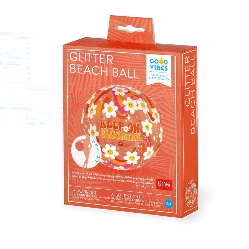 Pelota de Playa Inflable - Glitter Beach Ball - Daisy
