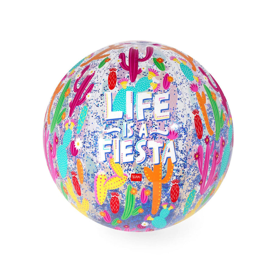 Pelota de Playa Inflable - Glitter Beach Ball - Cactus