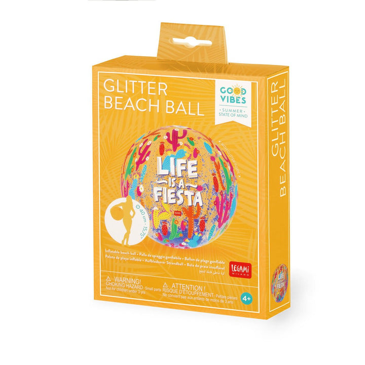 Pelota de Playa Inflable - Glitter Beach Ball - Cactus