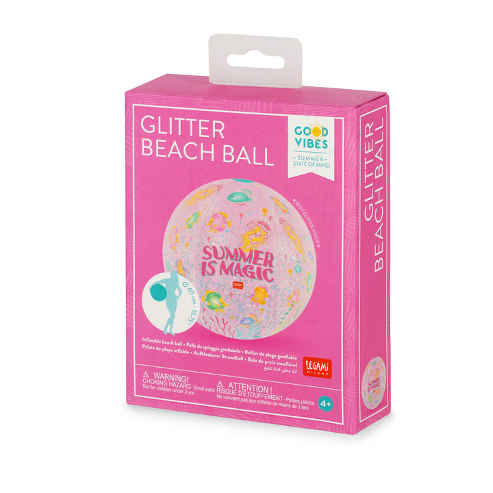 Pelota de playa con purpurina - pelota de playa inflable - Summer is magic