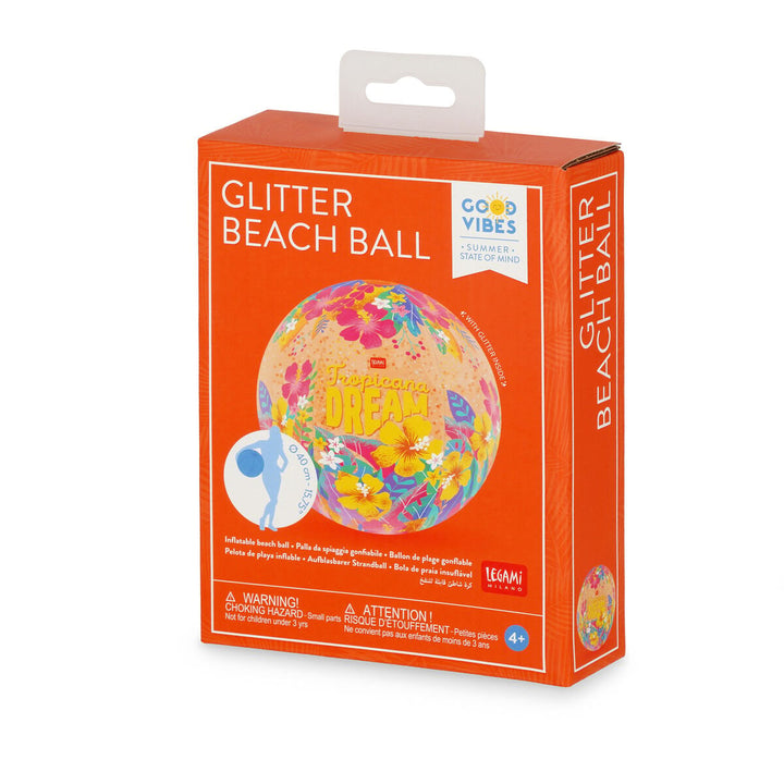 Pelota de playa con purpurina - pelota de playa inflable - Tropicana dream