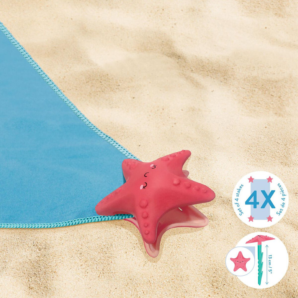 Set de 4 Pinzas para Sujetar la Toalla - Starfish