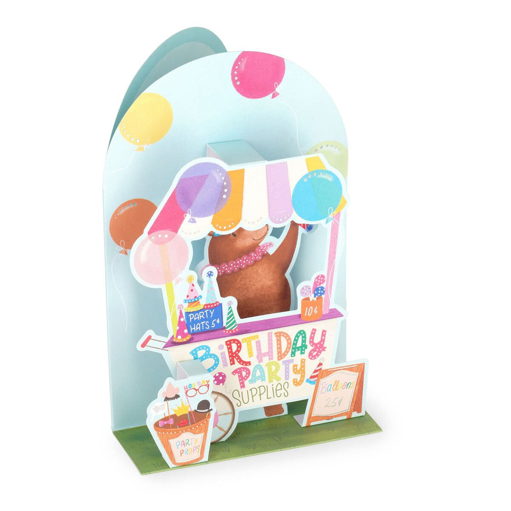 Tarjeta Desplegable - Teddy Cart