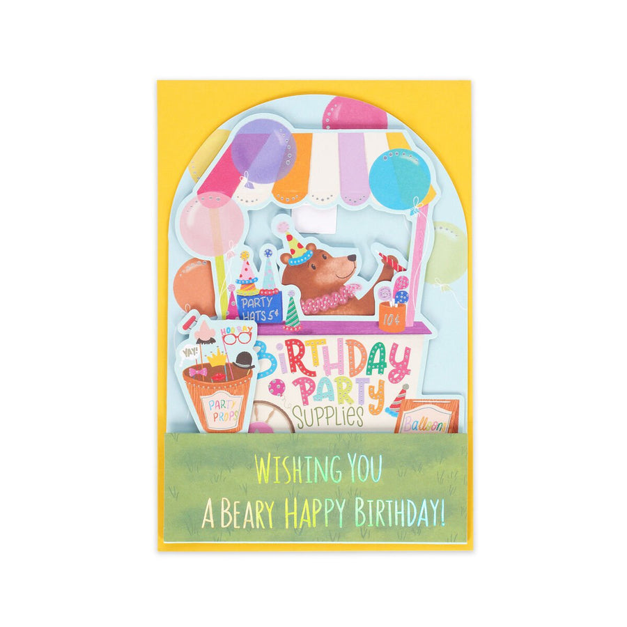 Tarjeta Desplegable - Teddy Cart