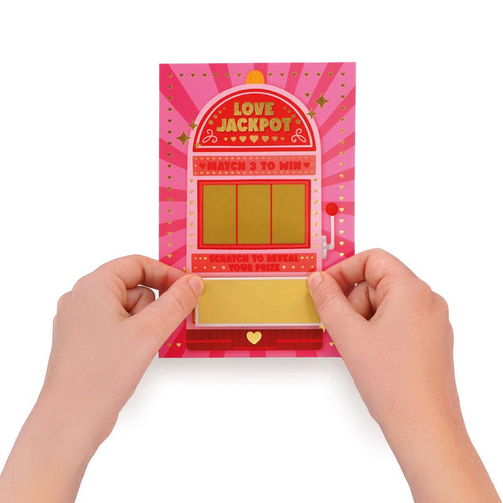 Tarjeta de Felicitación Rasca y Descubre - Love Jackpot