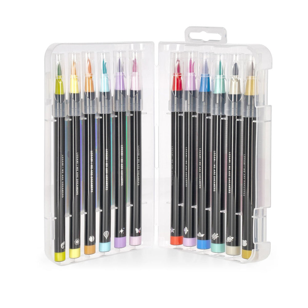 Set de 12 Rotuladores con Punta de Pincel - Pastel colours