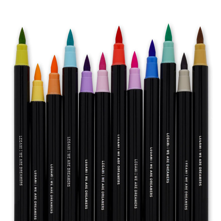 Set de 12 Rotuladores con Punta de Pincel - Pastel colours