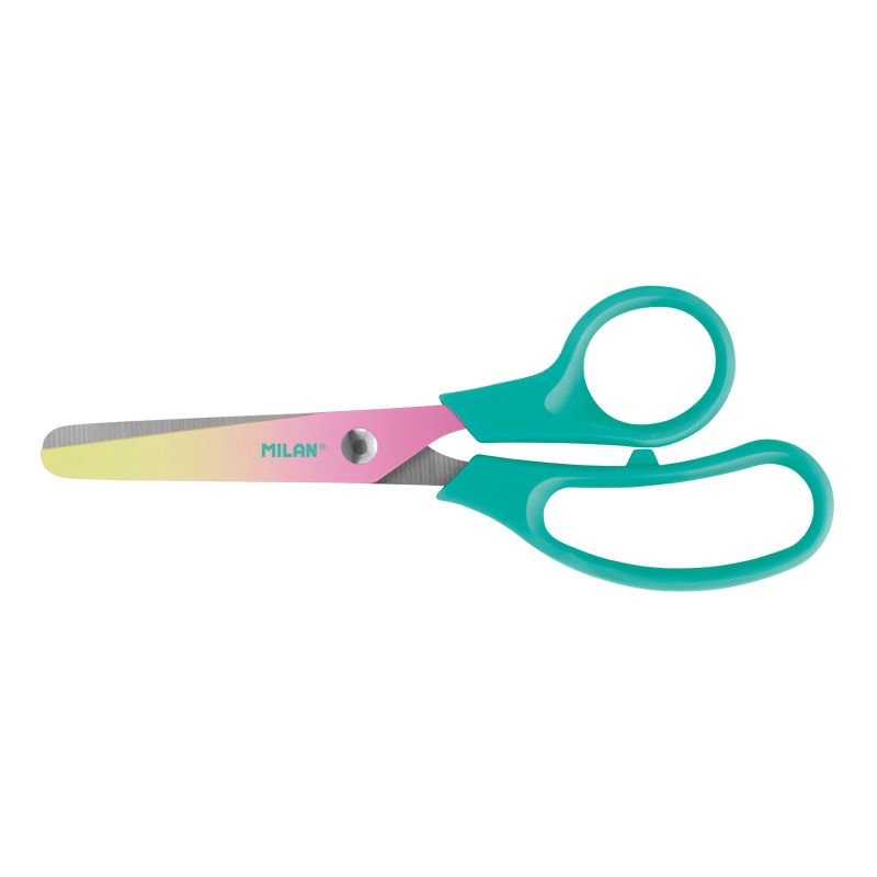 Blíster tijeras Basic serie Sunset, mango turquesa