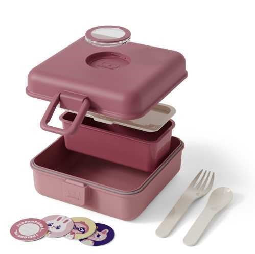 Caja Snacky Monbento Pink Blush