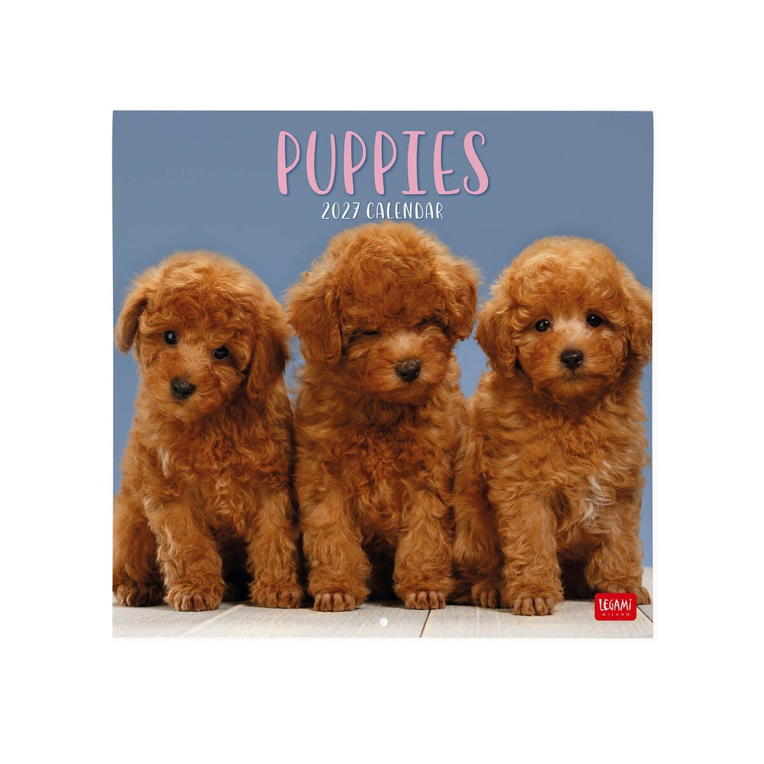Calendario de Pared 2027 - 30 x 29 cm - Puppies