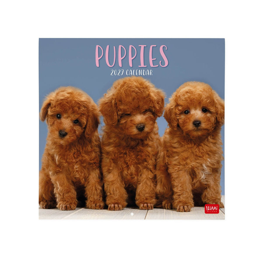 Calendario de Pared 2027 - 30 x 29 cm - Puppies