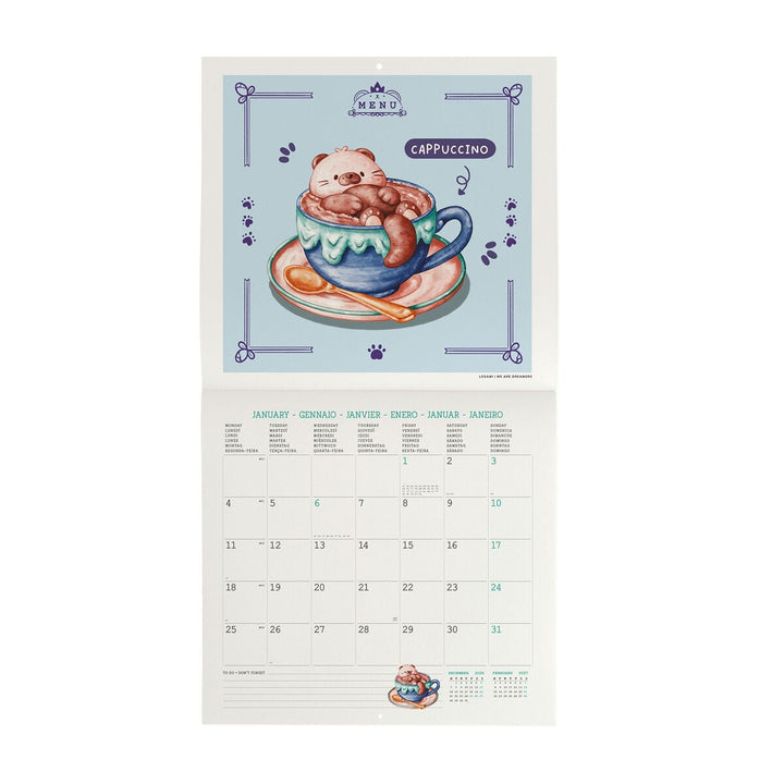 Calendario de Pared 2027 - 30 x 29 cm - Cutie Foodie