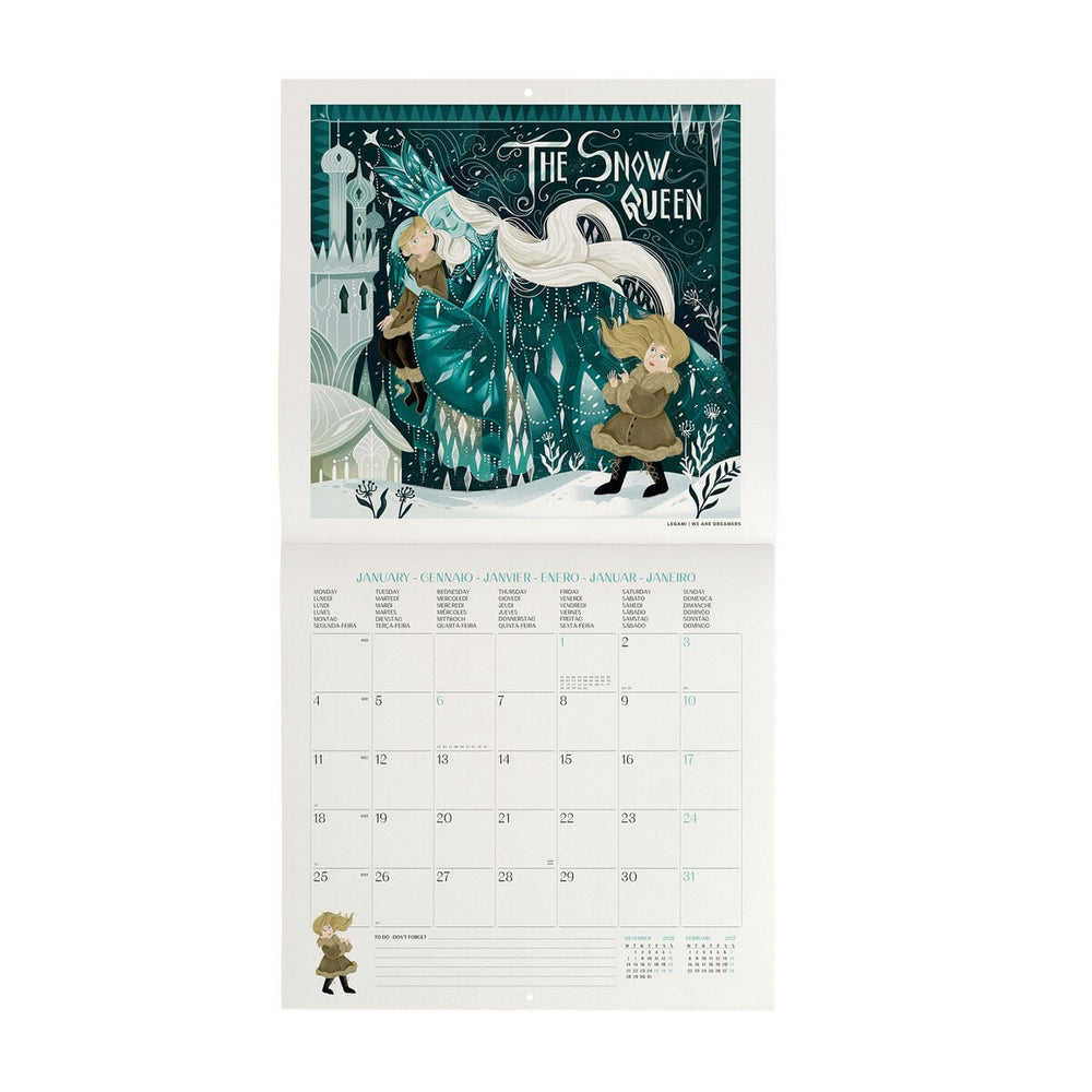 Calendario de Pared 2027 - 30 x 29 cm - Once Upon a Time