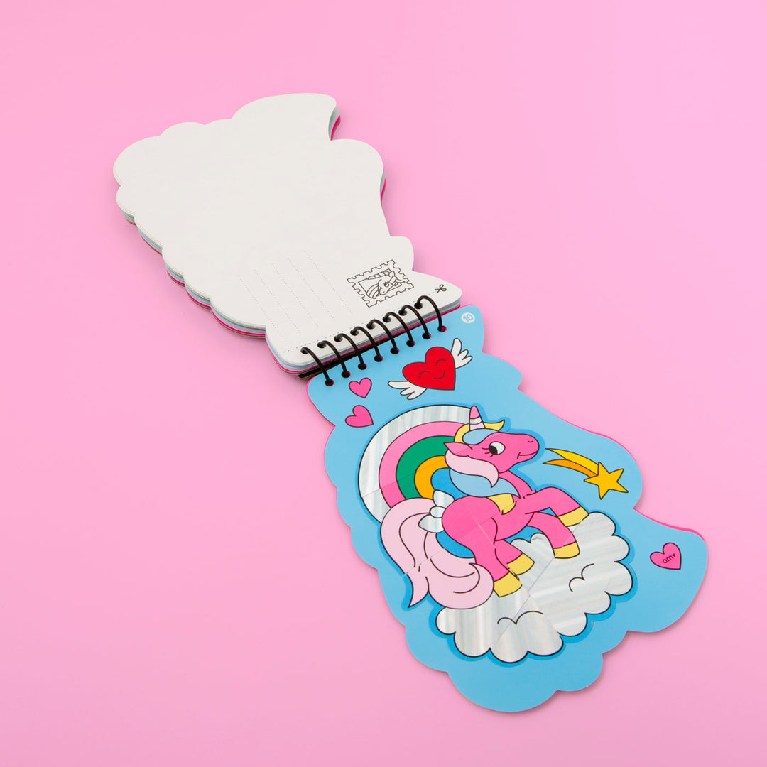 Libreta De Pegatinas Unicornio