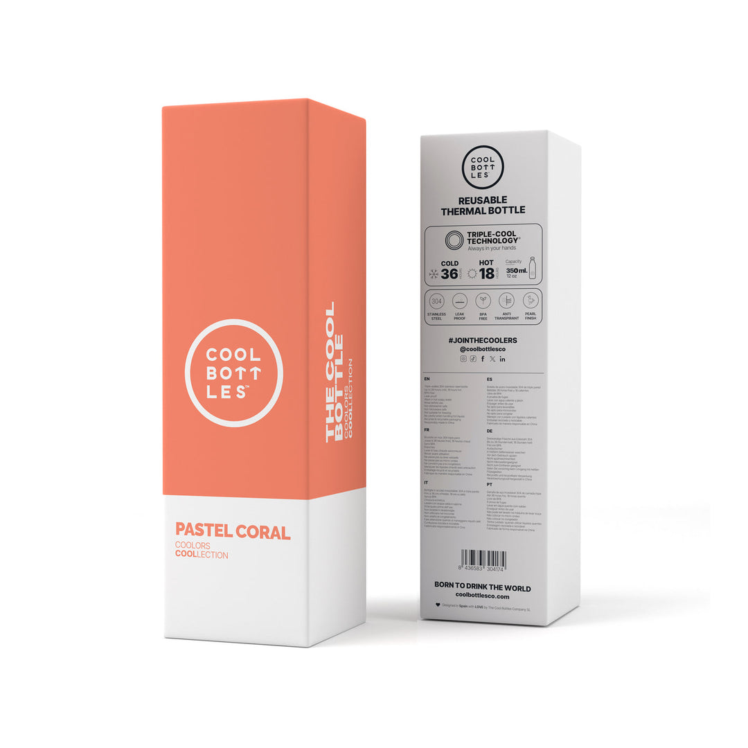 The bottles coolors - Botella de acero inoxidable 350 ml - Pastel Coral (Copia)