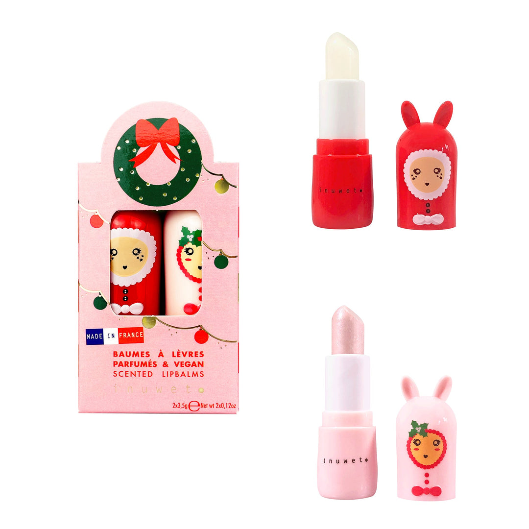 Set de 2 labiales Corona: mango & caramelo