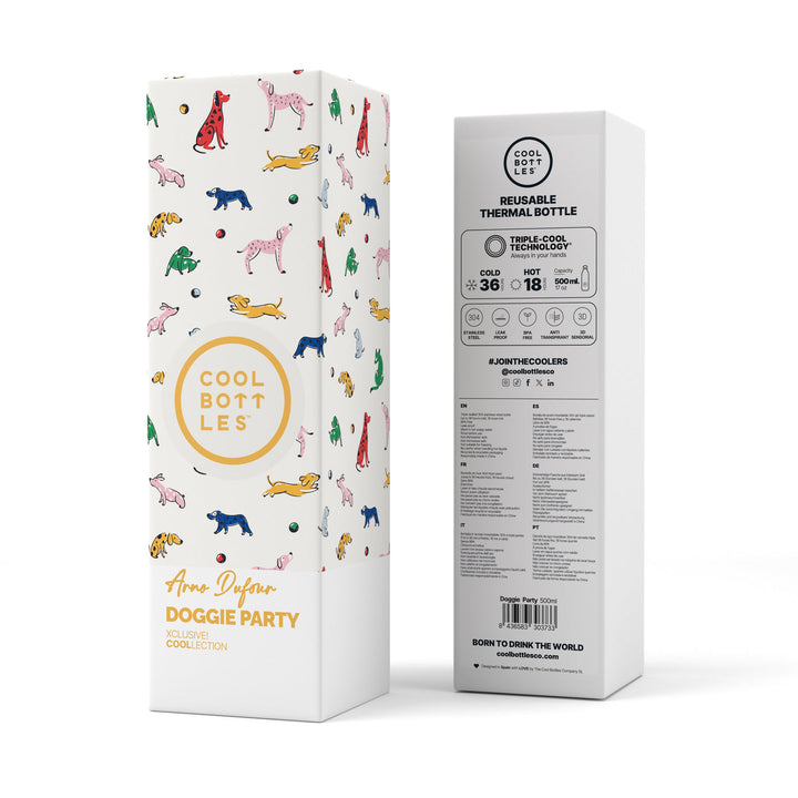 The bottles coolors - Botella de acero inoxidable 500 ml - Doggy Party
