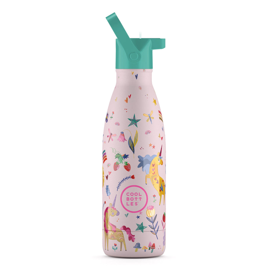 The bottles kids - Botella de agua para niños 350 ml - Funny Unicorns