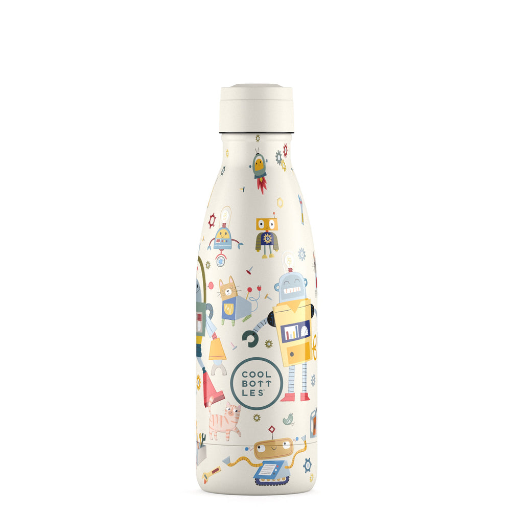 The bottles kids - Botella de agua para niños 350 ml - Messy Robots